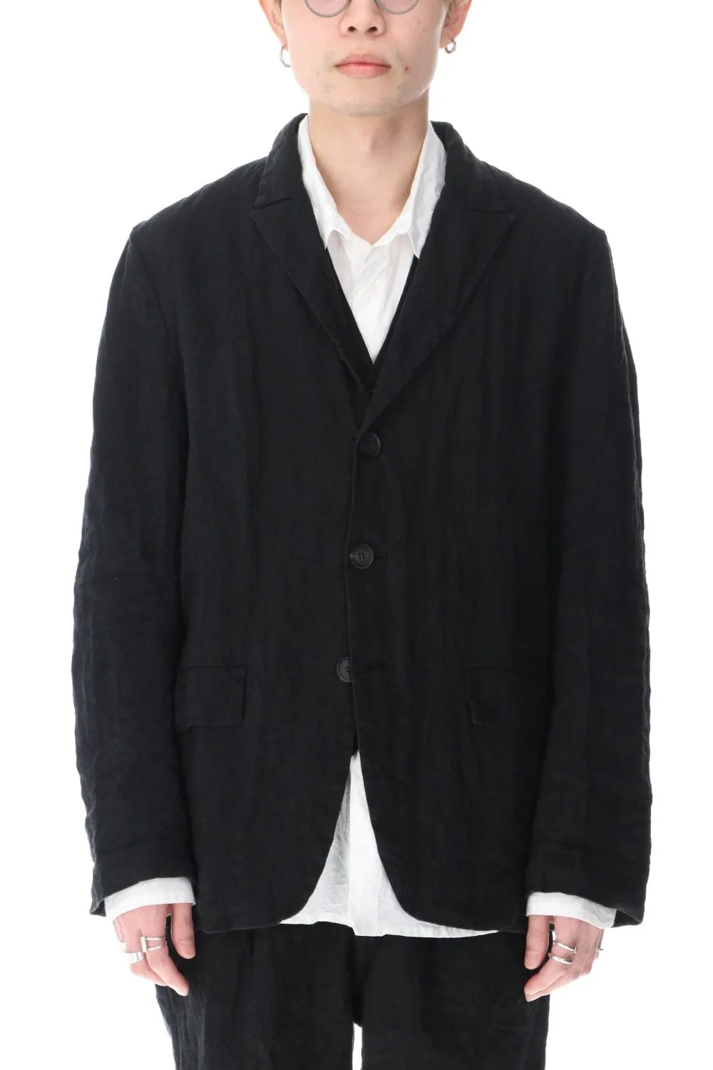 Artist Linen 3B Peaked Lapel Jacket