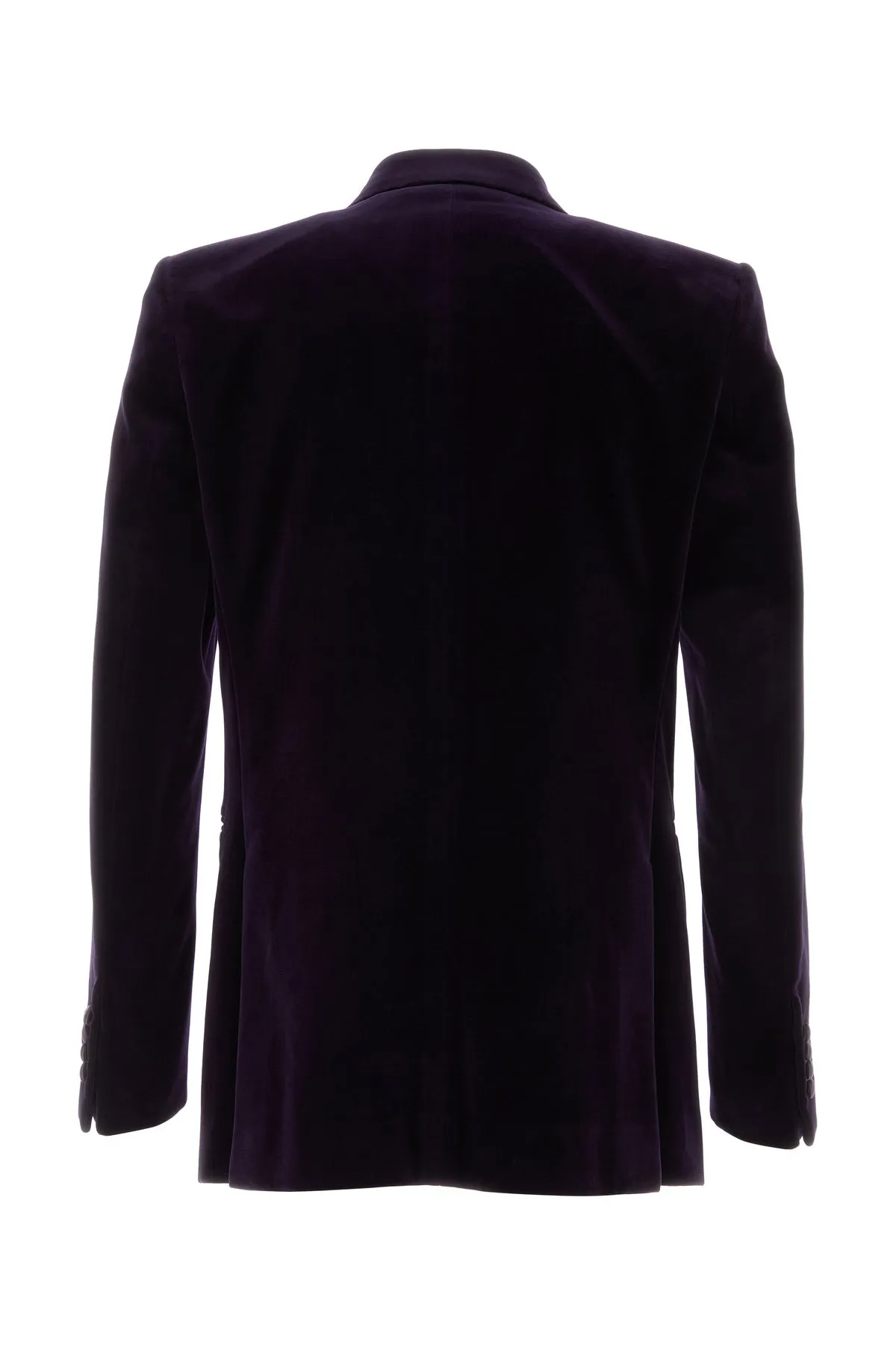Aubergine velvet blazer