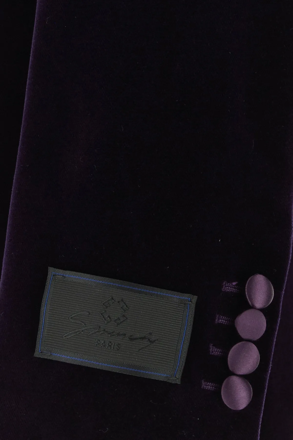 Aubergine velvet blazer