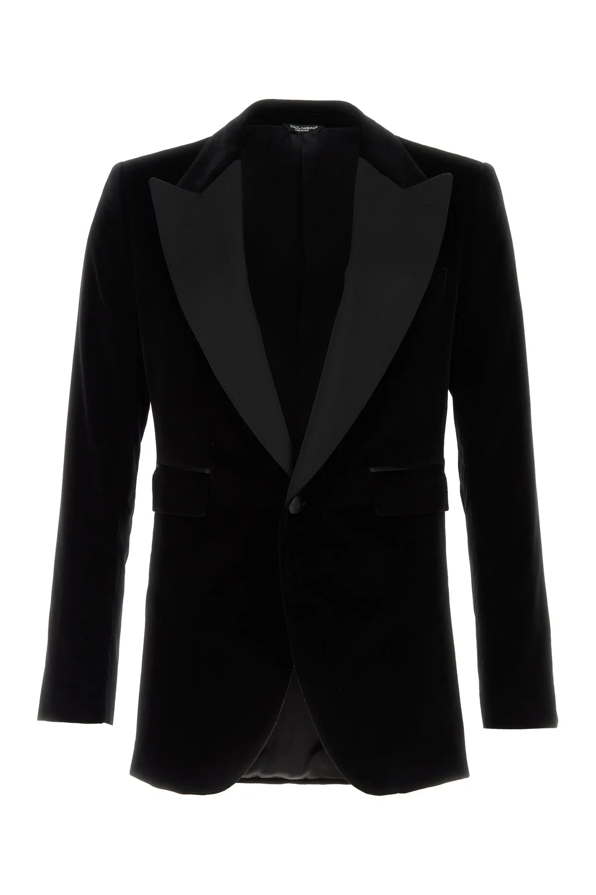Black velvet blazer