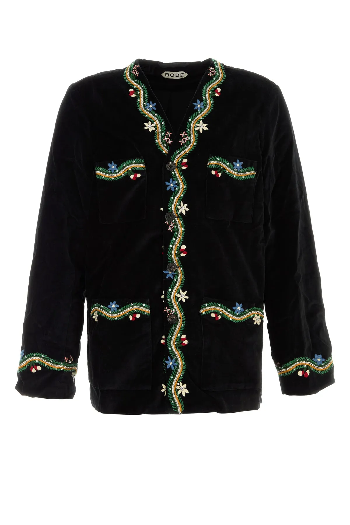 Black velvet cardigan
