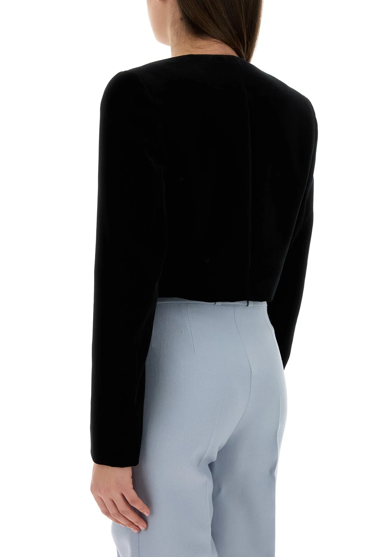 Black velvet Spencer blazer