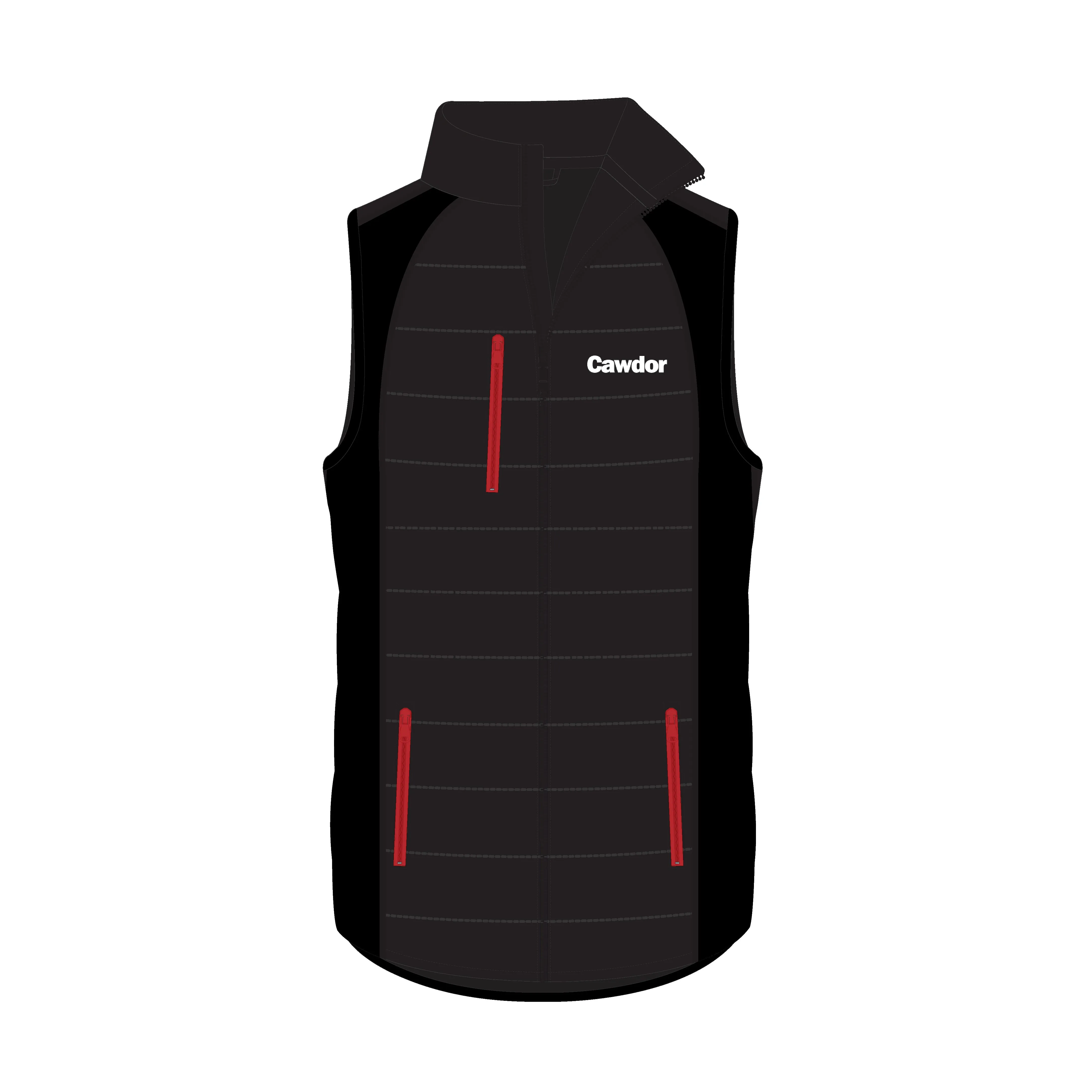 Cawdor Padded Gilet - Black/Red