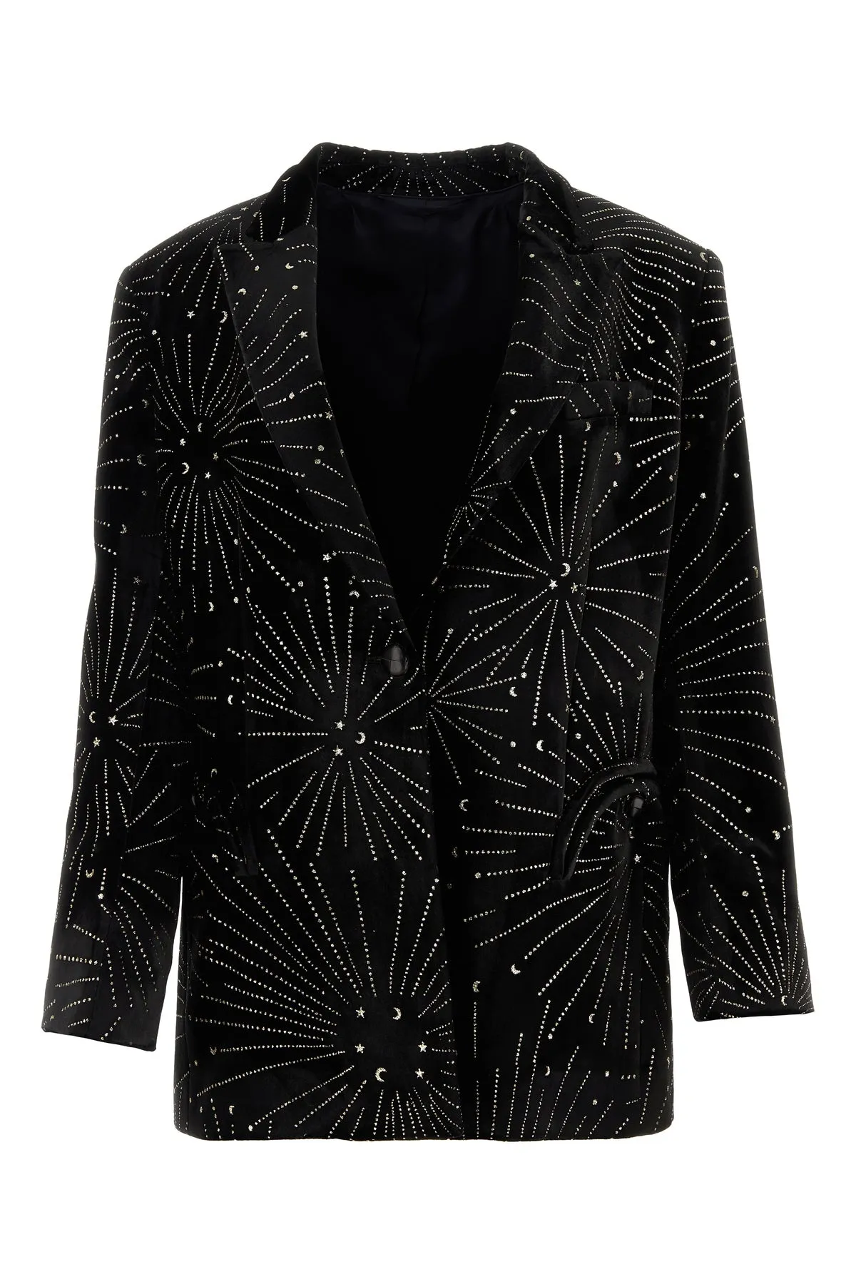 Embellished velvet Tomboy blazer