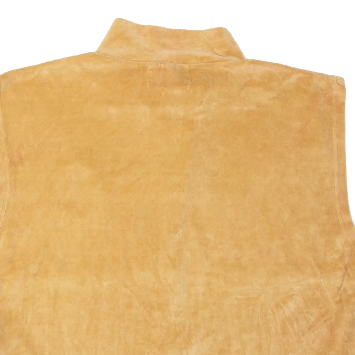 FOR NATURE KIDS Womens Gilet Beige Velvet 90s L