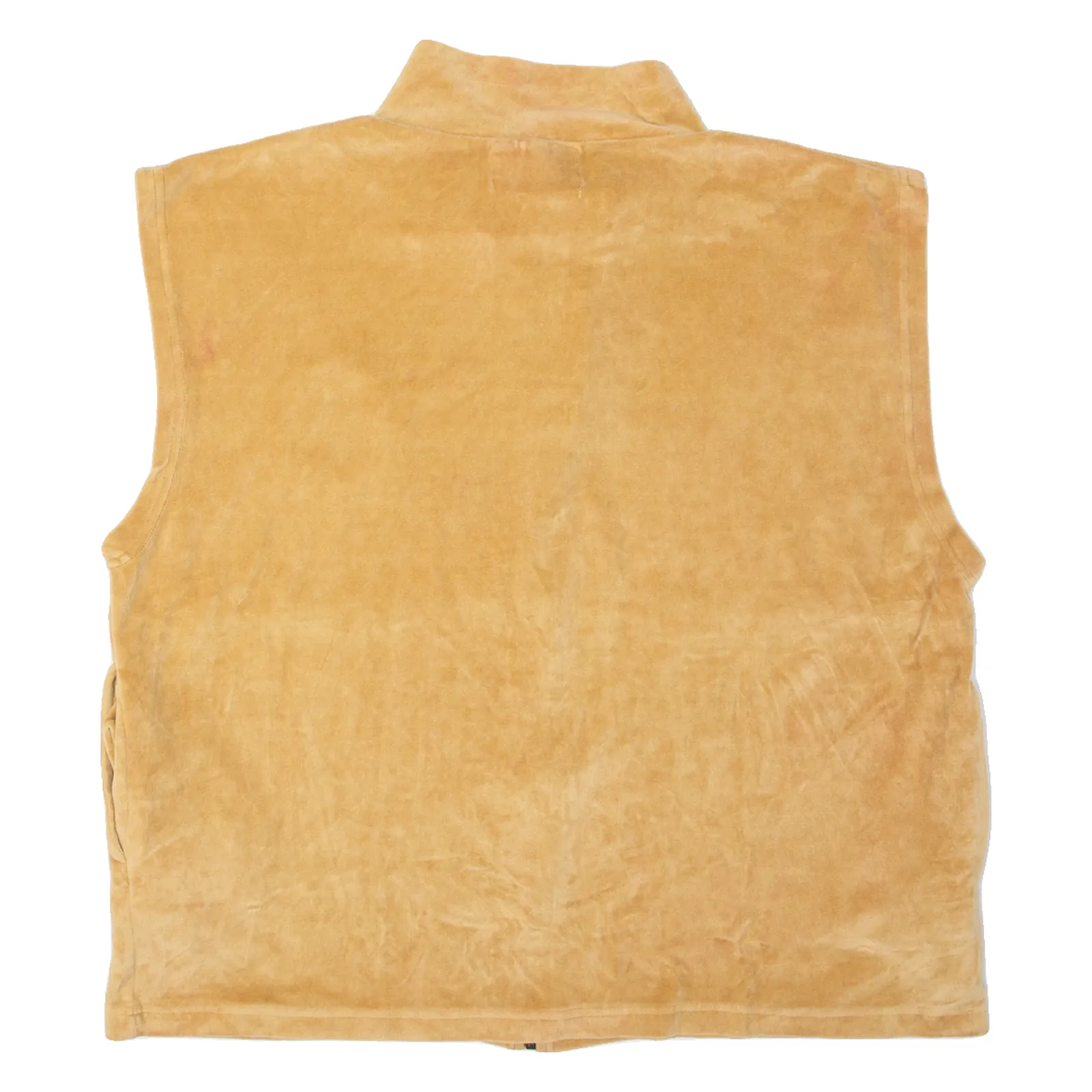 FOR NATURE KIDS Womens Gilet Beige Velvet 90s L
