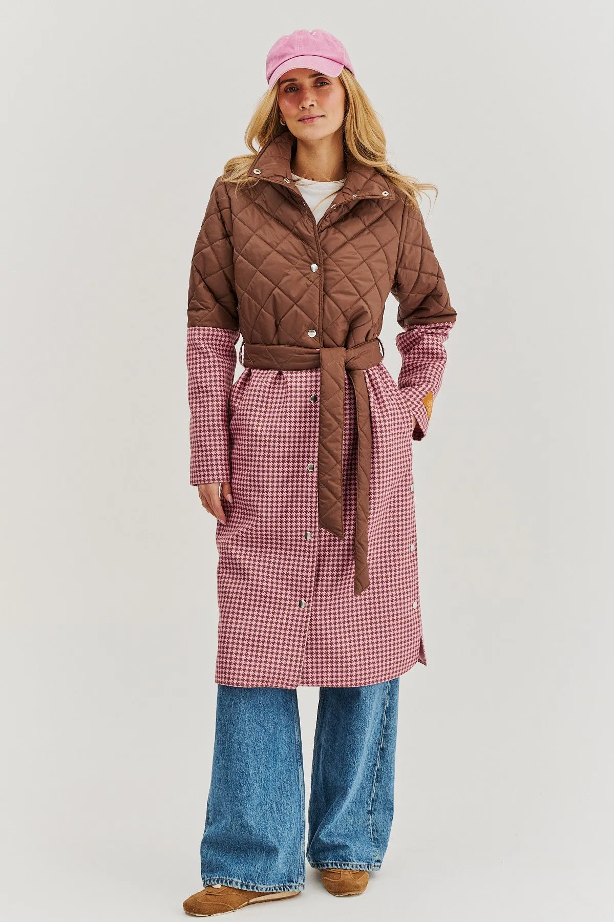 Harmony blended fabric coat