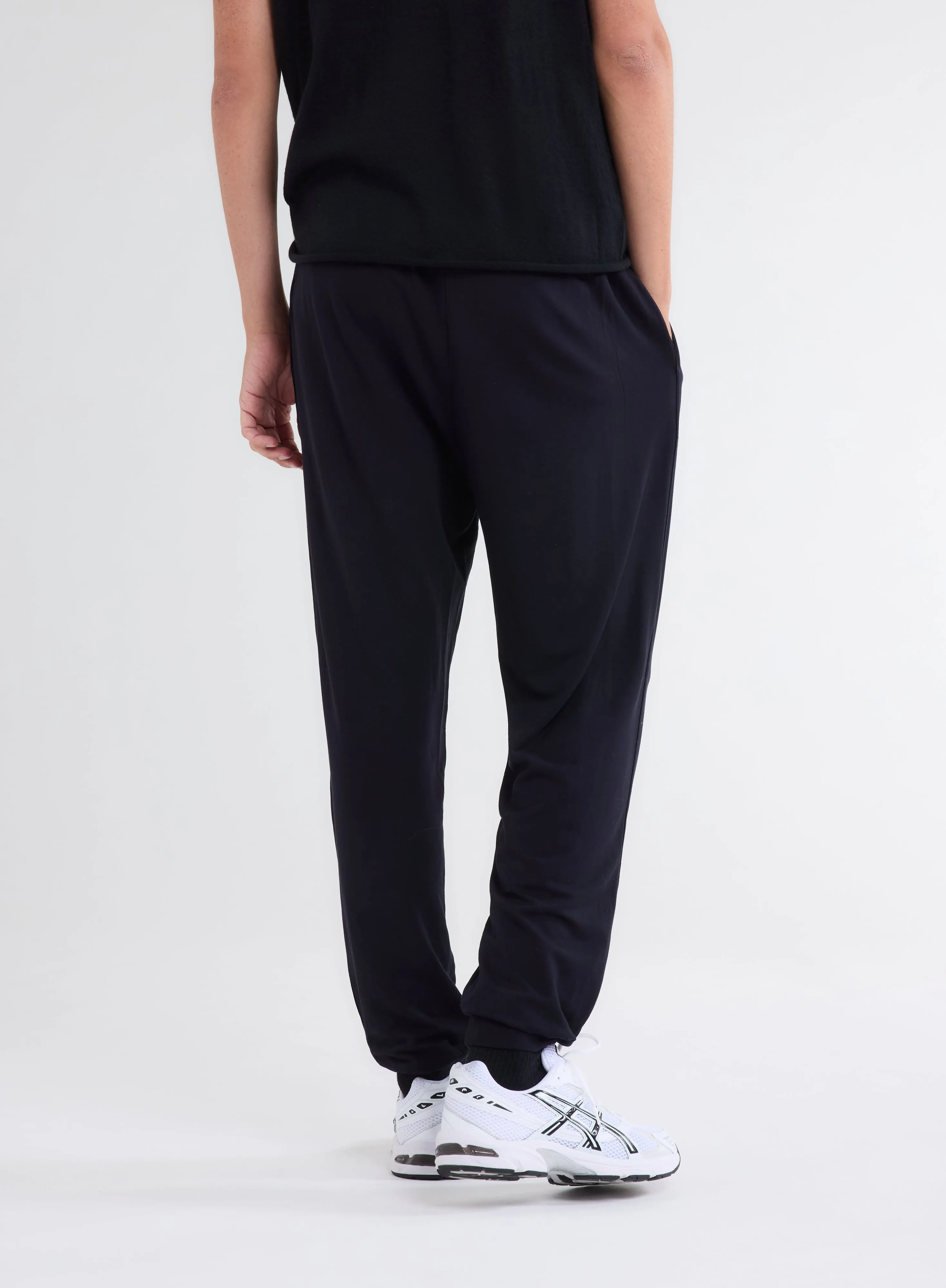 Pantalon Marine avec Poches  en Viscose et Élasthanne