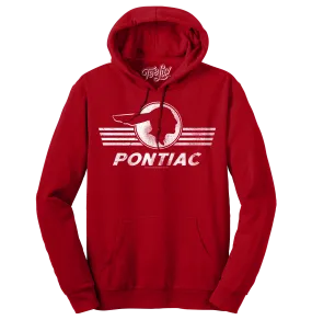 Pontiac Logo Hooded Sweatshirt - Red