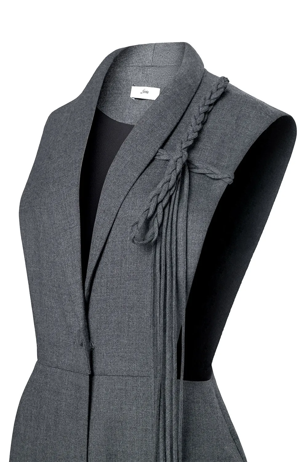 Rhodes Straight Slim Leg Felt Ankle Length Jumpsuit