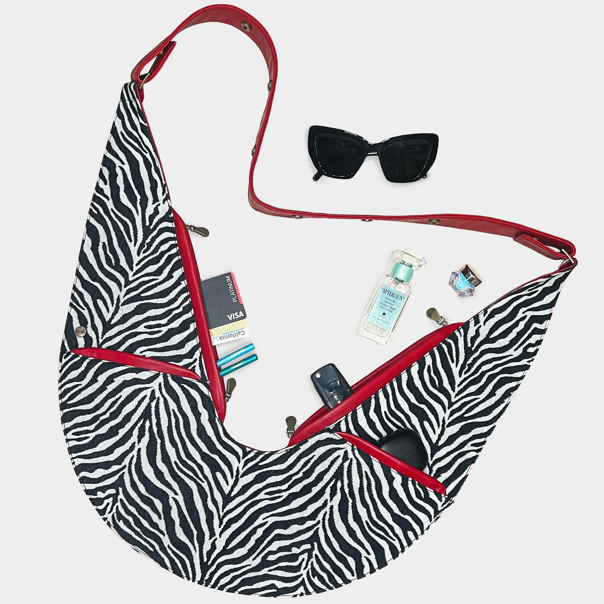 Zebra Sash Bag w/ Kwagala